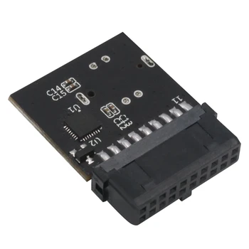 

USB 3.1 Front Panel Socket to USB 3.0 20 Pin Header Male Extension Cable Adapter