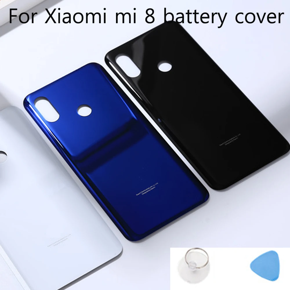 Задняя крышка из стекла MI8 для Xiaomi MI 8 сменная Крышка аккумулятора есть в наличии