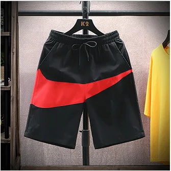 black casual shorts Men's Summer Basketball Football Sportswear Casual Knee Length Boardshorts Man Zipper Pocket Breathable daily Beach Sweat Shorts smart casual shorts Casual Shorts