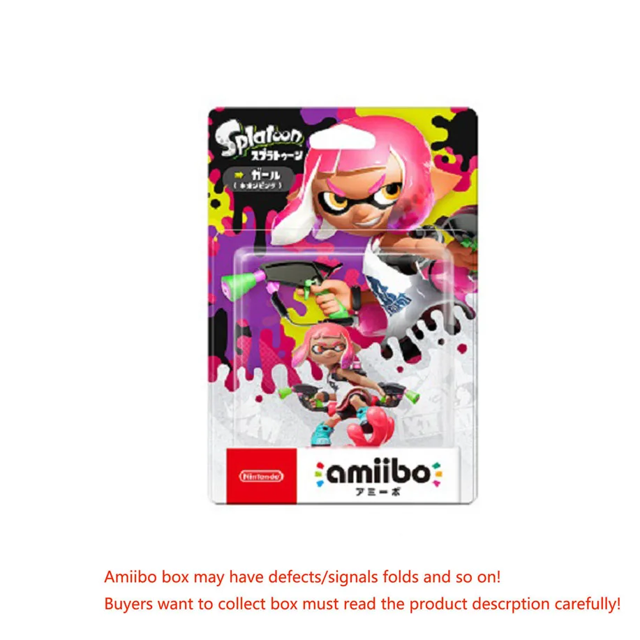 Amiibo Splatoon2 фигурки чернильный мальчик девочка кальмар жемчужина пристани для NS - Цвет: Inkling Girl Neon