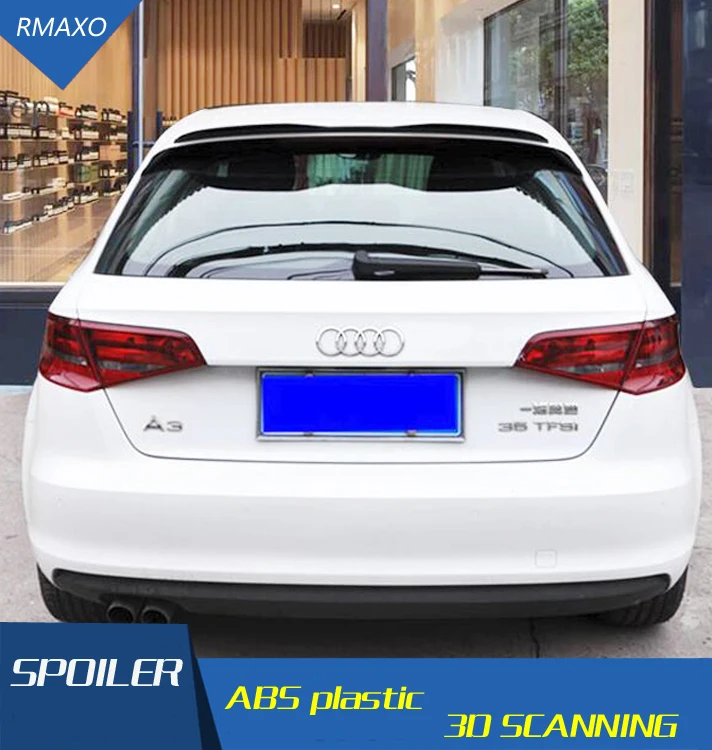 Спойлер для Audi A3 2015-2018 заднее крыло автомобиля из АБС-пластика грунтовой цвет