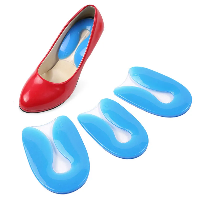 

USHINE foot care leather insoles latex shoe inserts front insoles woman high heel transparent water front gel front half pad