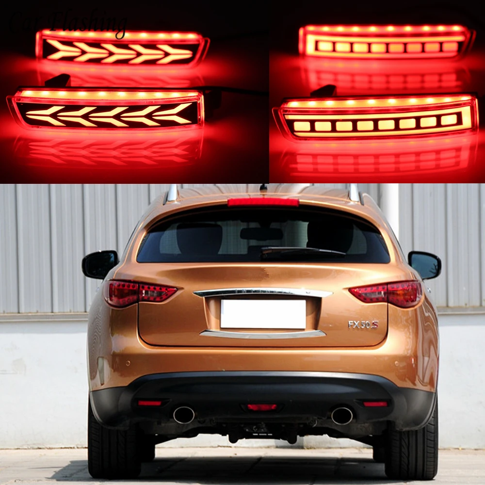 Автомобильная проблесковая 2 шт. светодиодный для Infiniti FX35 FX37 FX50 2009 2010 2011 2012 2013