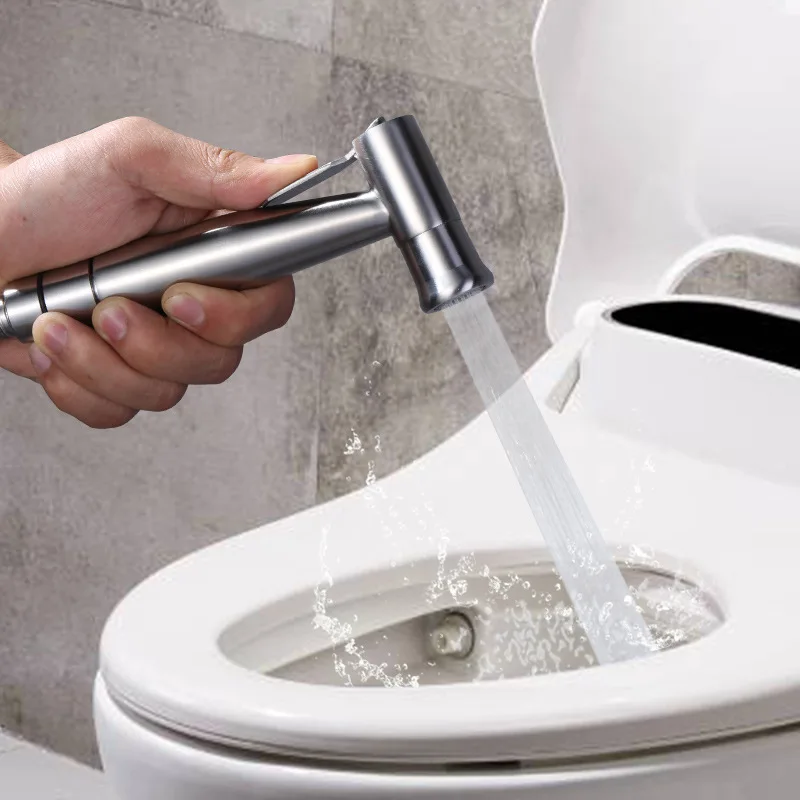 

Bidet Sprayer for Toilet Bathroom Jet Sprayer Kit Spray Attachment with Hose Stainless Steel Easy Install Great Water Pressure