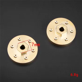 

2pcs/set Brass RC Wheel Counterweight Balance Weight for Axial SCX24 90081 RC Crawler Car Upgrade Modify Spare Parts