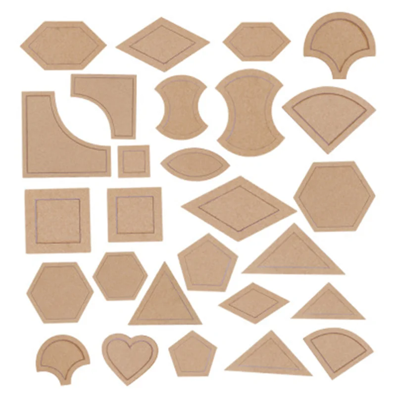 

Sewing Quilting Tools 27 Sets of Transparent Acrylic Template DIY Patchwork Template