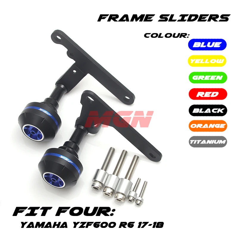 

Motorcycle CNC Aluminum Falling Protection Frame Sliders Crash Protector For Yamaha YZF-R6 YZF YZF600 R6 2017 2018 17 18