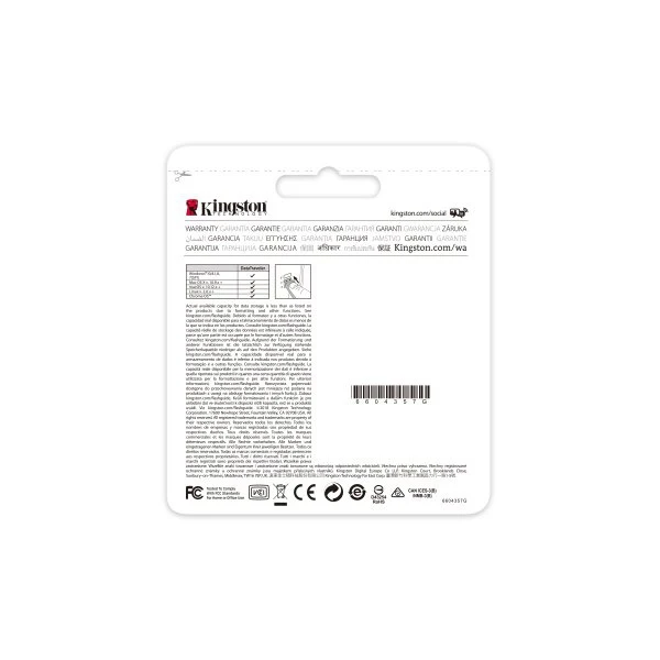 Флеш накопитель 64GB Kingston DataTraveler 104 USB 2.0 Черный