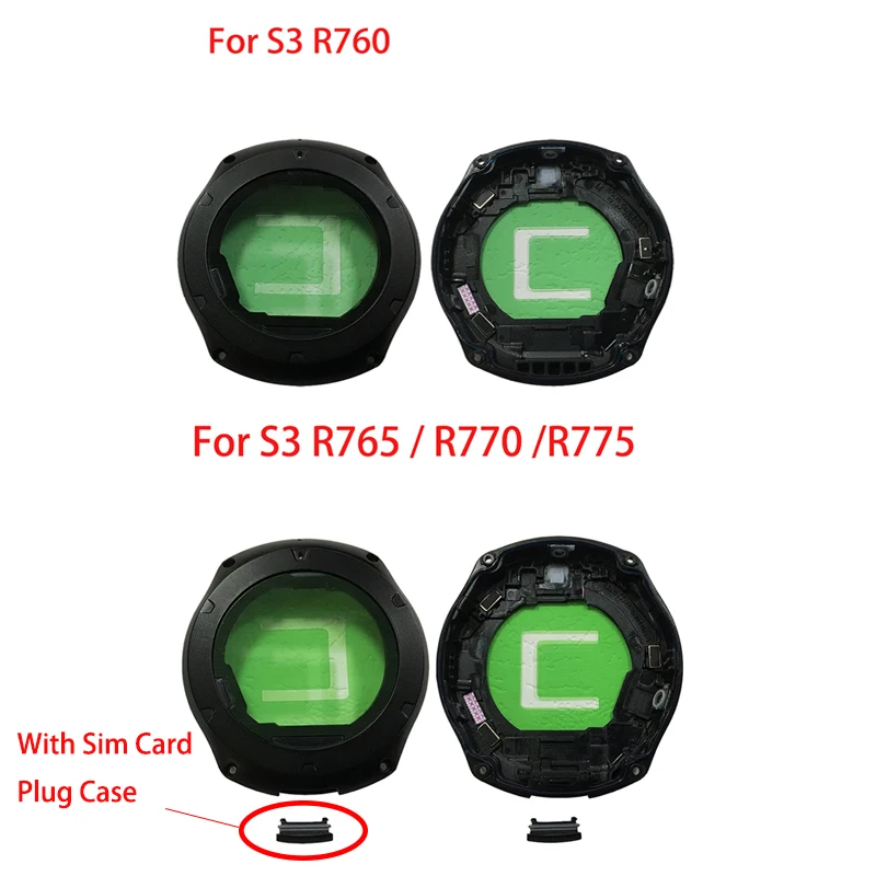 

ZUCZUG New For Samsung Gear S3 R760 / R765 R770 R775 Back Cover Housing Door Rear Housing Case