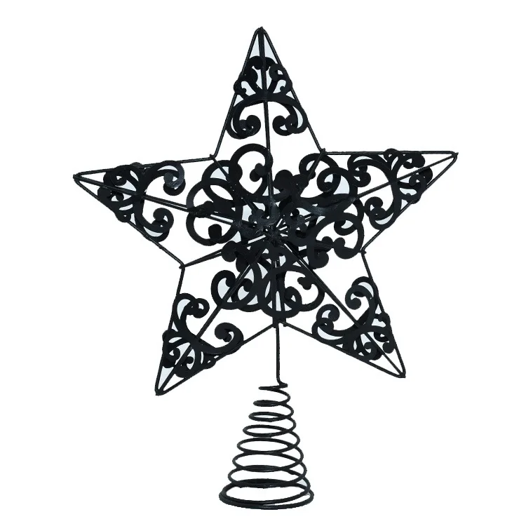 Горячая Золотая пентаграмма железное Искусство Рождественская елка Topstar Домашний Настольный орнамент Рождественская елка украшения