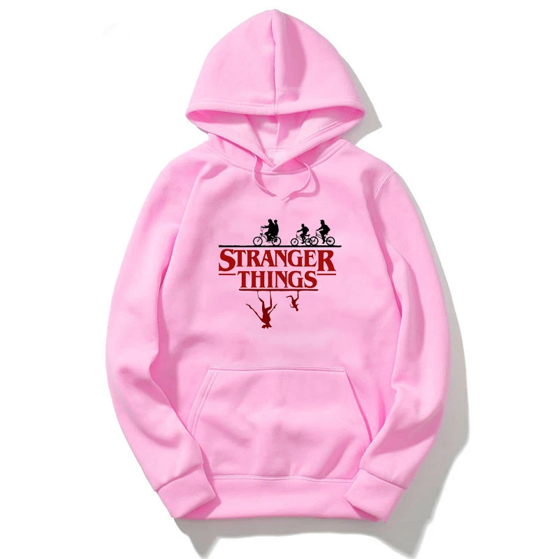 Hoodies 9 Новинка года; осенне-зимнее теплое пальто для девочек с принтом «странные вещи» детские толстовки с капюшоном Повседневный хлопковый свитер для мальчиков и девочек свитер для малышей - Цвет: Hoodies 9