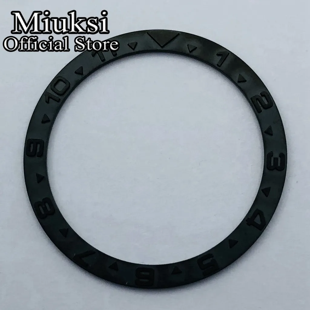 Premium Stainless Steel & Ceramic Bezel Insert – 38mm Replacement Watch Accessory