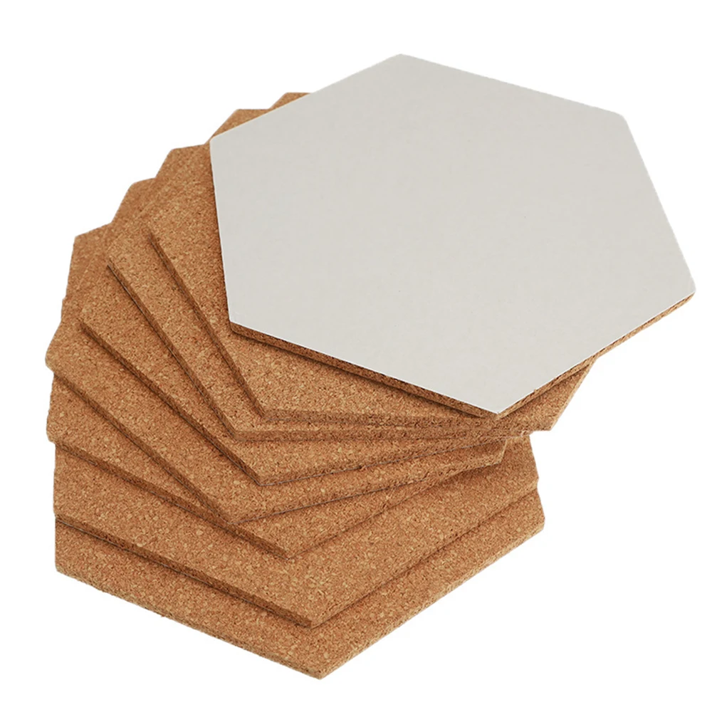 18Pcs Hexagon Cork Board Tiles Self Adhesive Thick Corkboards For Wall Memo  Boards Pin Board Decorative Bulletin Board - AliExpress