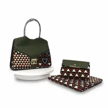 Привлекательное предложение! Африканская ткань с восковой печатью, с принтами, ткань, подходящая для женщин, модная женская сумочка, Африканский воск, 3 шт./компл., для женщин, вечерние F99-7