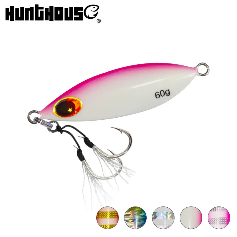 Hunthouse медленно джиггинг LW812 свинцовая приманка 20 г/40 г/60 г жесткая погружающаяся