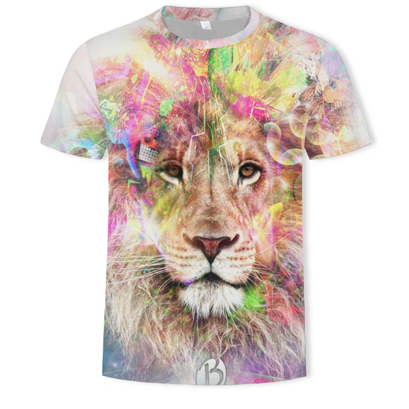 

2020 Animal tshirt The lion king Printed 3D T-shirt hip hop style 3D Short Sleeve T-Shirt S-6XL Men's T-Shirts cool Unisex