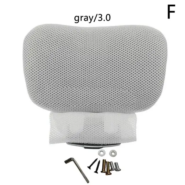 2.2/2.6/3 Computer Lift Chair Neck Protection Pillow Headrest Adjustable For Office Headrest Swivel Chair Accessories For Chair 3.0-grey
