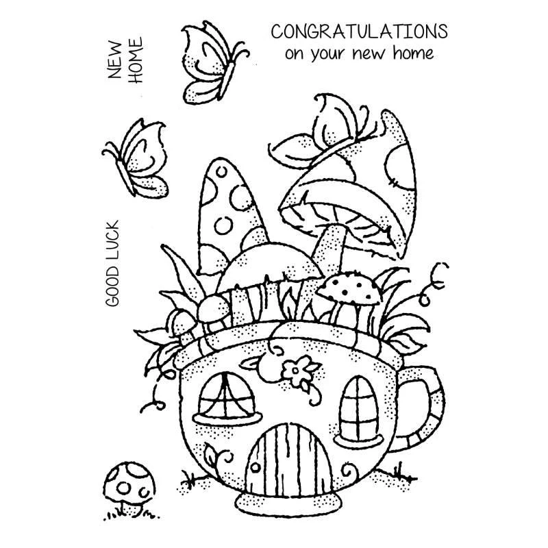 2021 New Christmas Gnome and Animal Pattern Clear Stamps Set For Making Dwarf Greeting Card Scrapbooking No Metal Cutting Dies 
