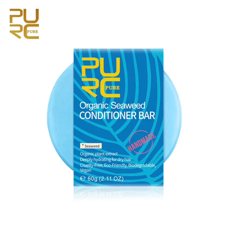 Мыло из морских водорослей, Мягкое мыло против перхоти, кондиционер, мыло для волос ручной работы, органическое Чистое Натуральное Мыло TSLM1