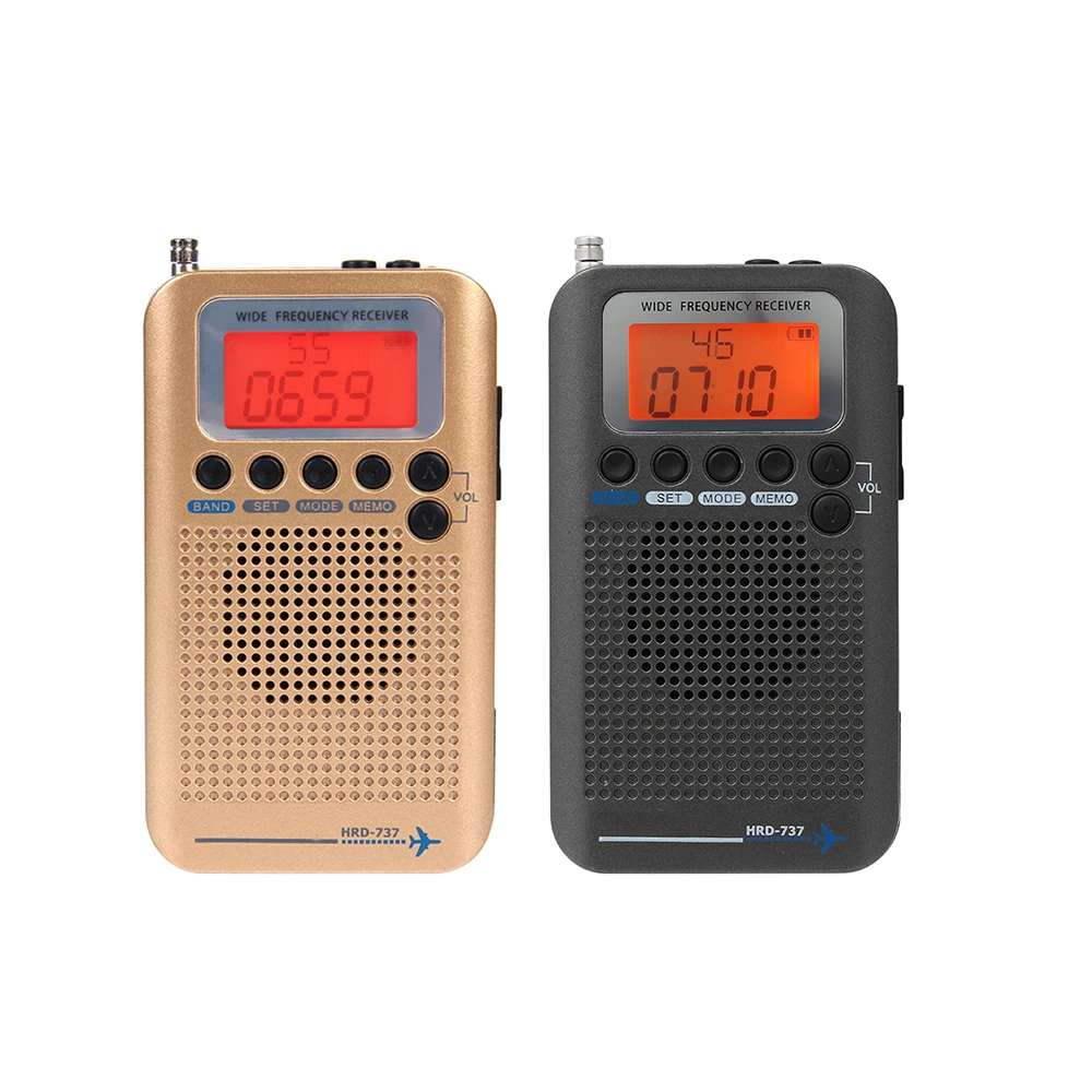 Портативный радиоприемник FM/AM/SW/ CB/Air/VHF с ЖК дисплеем|Радиоприёмники| |