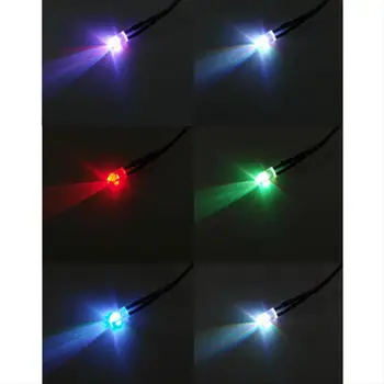 

Glow LED Strip DIY 5mm Eco-Friendly Party Supply LED Indicators Bright Mixed Color Light Fixture 50Pcs Home Decor Wired