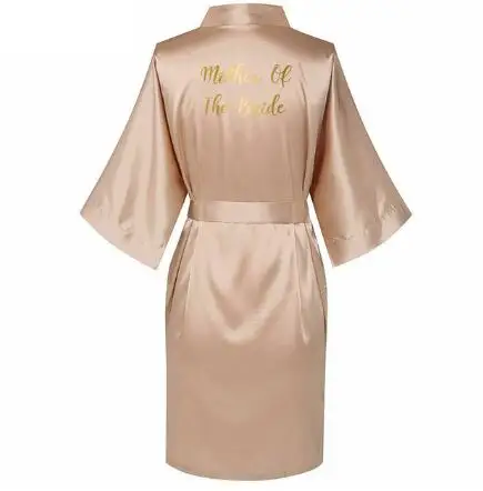 Summer Women Silk Satin Robes Letter Wedding Bath Robe Bridesmaid Maid of Honor Bride Dressing Gown Clothes Skirt 01 women sleepwear,bride robes,silk robe