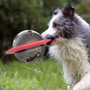 

Interactive Dog Cat Food Treat Ball Bowl Toy Funny Pet Shaking Leakage Food Container Puppy Cat Pet Disc Leaky Food Ball