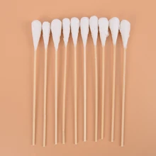 

20pcs 20cm Women Beauty Makeup Cotton Swab Cotton Buds Make Up Wood Sticks Nose Ears Cleaning Cosmetics Health Care