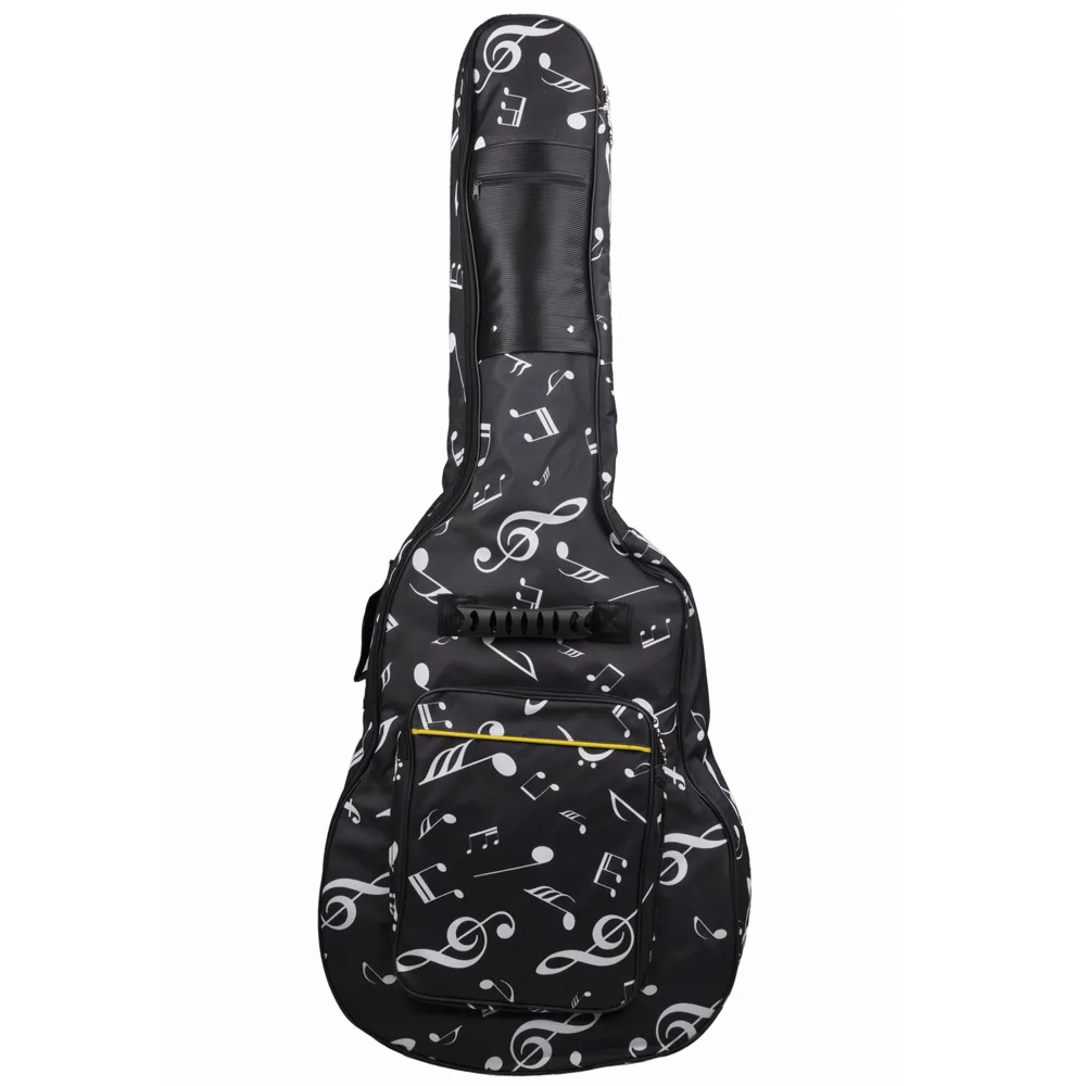 

41Inch Musical Notes Guitar Bag Electric Guitar Storage Bag Carry Case with 8mm Polyester Dual Adjustable Padded Shoulder Strap