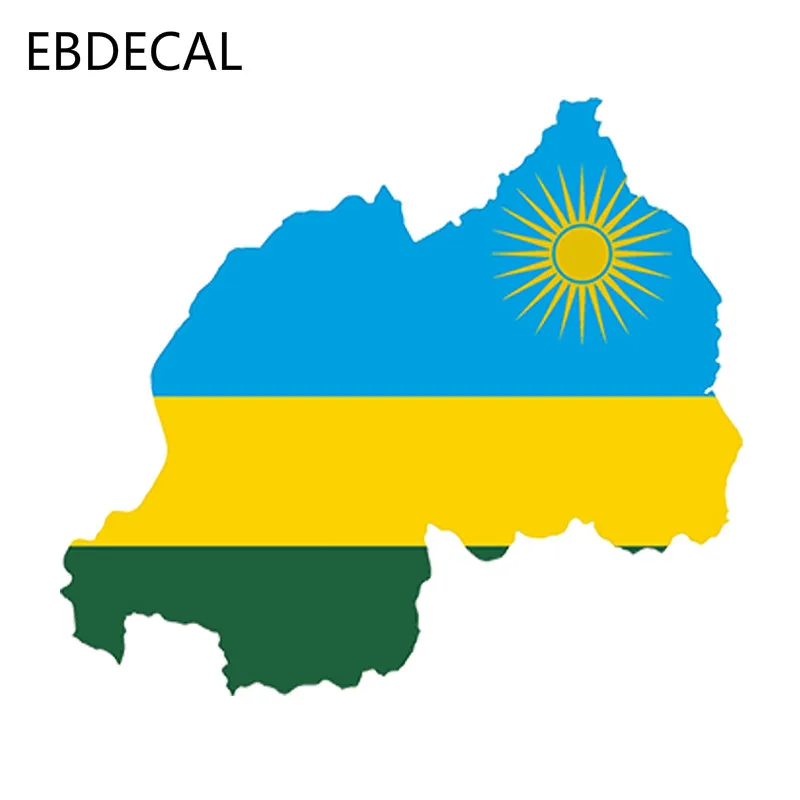EBdecal Rwanda флаг карты для Авто/бампер/окно/наклейка на стену наклейки DIY Декор CT6813 |