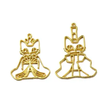 

Rabbit Star Heart Resin Frame Pendant Open Bezel Setting Resin Casting Jewelry R2LE