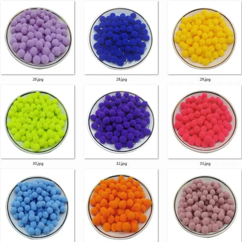 400pcs 8mm Mini Pompom Soft Multicolor Pom Poms Fluffy Plush Ball Children DIY Toys Christmas Decoration Sewing Craft Accssory craft supplies pom poms craft supplies fluffy ball accessories