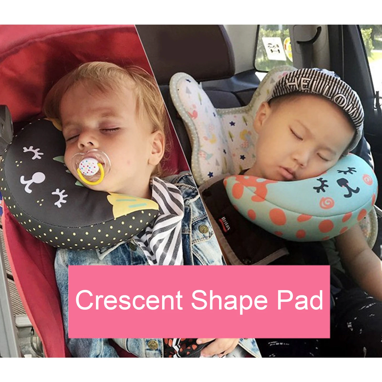 Oreiller De Bebe Pour Siege De Voiture Coussin De Cou Pour Enfants Protection De Tete En Forme De Lune Oreiller De Couchage Pour Voiture Aliexpress