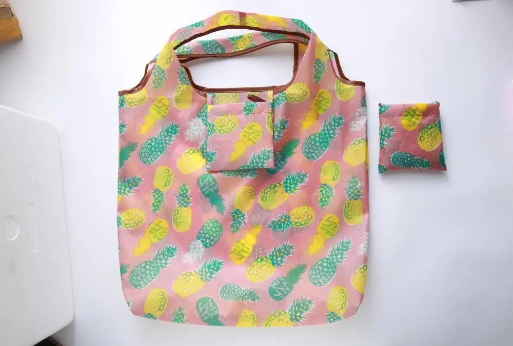 Pineapp стильные складные сумки для хранения окружающей среды Зеленая Сумка Для Покупок Сумка из полиэстера складная сумка новая сумка