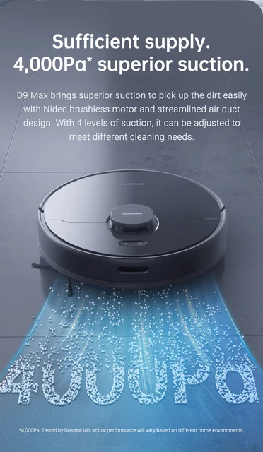 Dreame D9 Max Vacuum Robot Cleaner Sweeper Bagless New Boxed