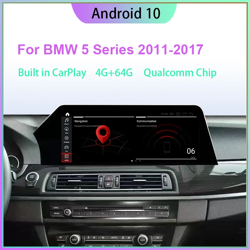 10 25 &quotAndroid OS дисплей для BMW серии 5 F10 F11 2011-2017 CIC/NBT с GPS-навигацией Wi-Fi стерео Dash