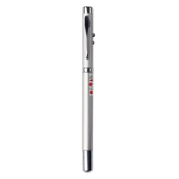 

Torch Lamp +4 In 1 Red Ray Laser Pointer For Work Teaching Training Multifunction Ballpoint Pen+LED Flashlight Light