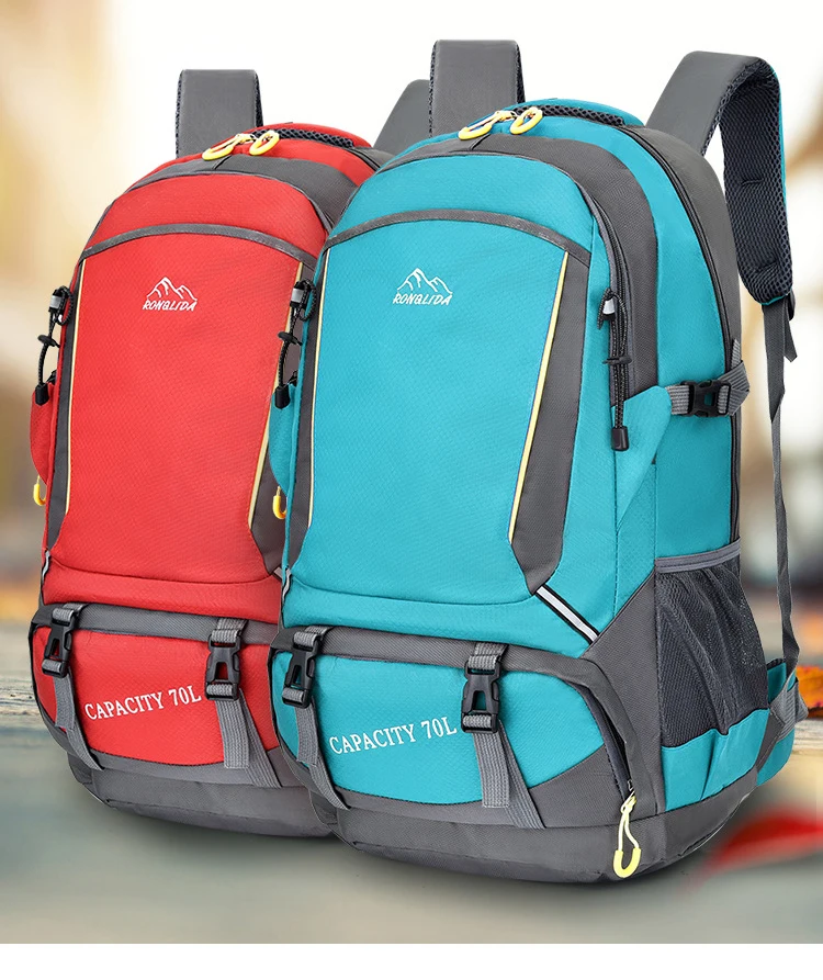 Мужской водонепроницаемый нейлоновый рюкзак унисекс 70L, рюкзак для путешествий, походная спортивная сумка, рюкзак для альпинизма, кемпинга для мужчин
