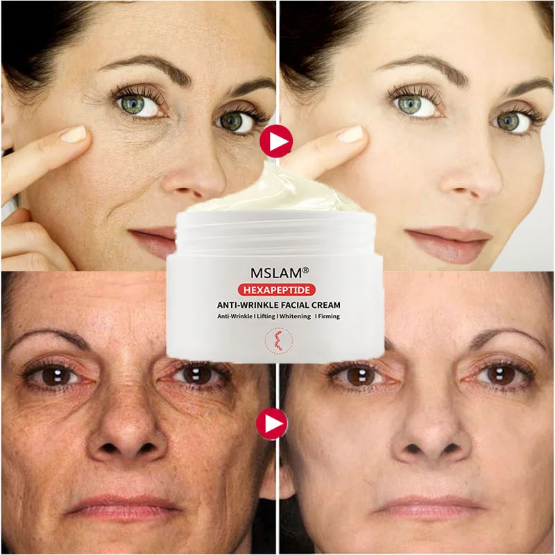 

MSLAM Six Peptide Face Cream Anti-Wrinkle Whitening Moisturizing Anti-aging Brighten Firme Skin Fade Fine Line Korean Face Care