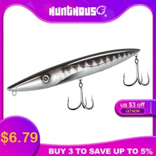 Hunthouse topwater морская вода leurre walk dog карандаш приманка 195 мм 44 г Длинные литые stickbait для bluefish приманки don belone