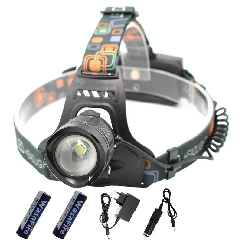 

USB-Charging Ultra Bright T6 Headlamp Zoomable Waterproof 5 Modes Frontal Headlight Outdoor Fishing Camping Torch Lamp Lantern