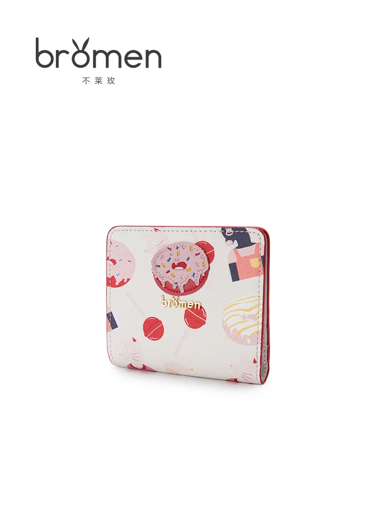 

Bromen Bags/ 2019 New Trend Coin Purse Girls Mini Card Package Card Love Short Wallet