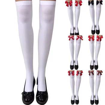 

New Arrived Women Christmas Long Knee Socks Solid Warm Cable Long Boot Socks Mmedias Over Knee Thigh High Stockings 2019 #C10