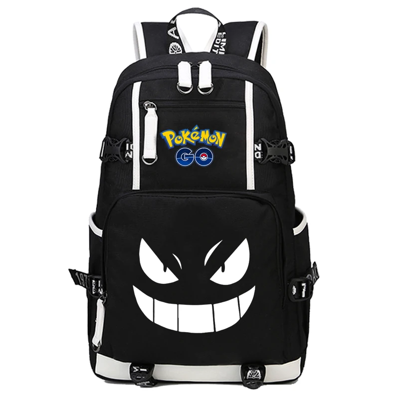Игра Pokemon GO Карманный Monste Пикачу рюкзак Charizard холщовый принт мужской женский рюкзак дорожная сумка рюкзак - Цвет: Q