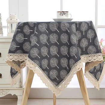 

Cotton Linen Furniture Cover Cotton Lace Tablecloths Rectangular Tablecloth Plaid Printing Table Cloth Knit Table Cover Square