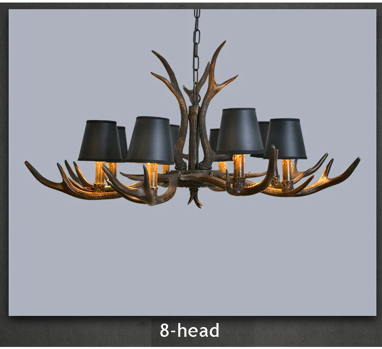 crystal ball chandelier E14 Chandelier Antler Pendant Light America Retro Hanging Lighting for Living Room Coffee Bar Loft Restaurant Hotel Lobby Lamps dining room chandeliers