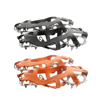 

Night Safety 18 Tooth Ice Taper Claw Snowfield Shoe Cover Safety and Practicability Easy to Wear Foldable for Fishing Climbing