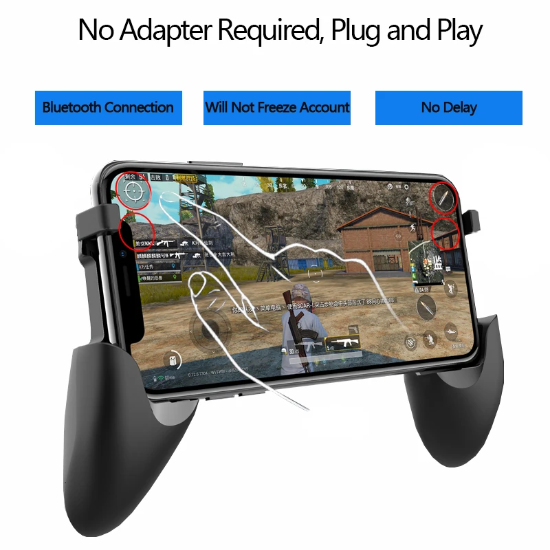 Для PUBG Moible управление Лер геймпад джойстик Bluetooth игровой курок беспроводной контроль телефон игровой коврик триггеры Джойстик для iphone