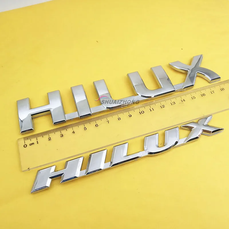 HIACE HILUX PVC ABS Chrome Car Styling Auto Accessories Auto Car Rear Trunk Number / Letter Logo Badge Emblem Stickers Decals