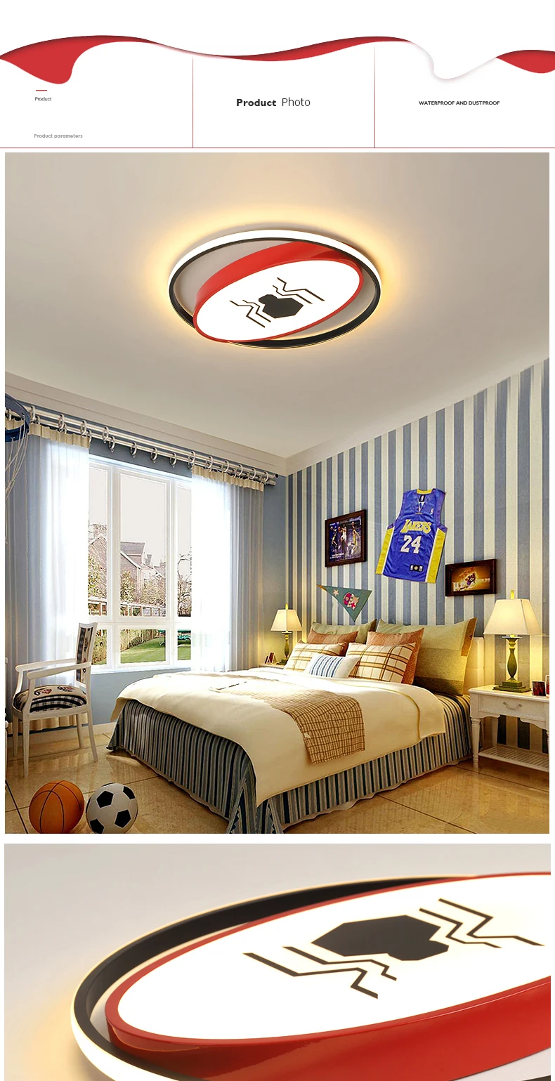 New Spider/bat man Modern LED Ceiling Lights for Children's room Bedroom led techo Ceiling lamp home lighting led ceiling light